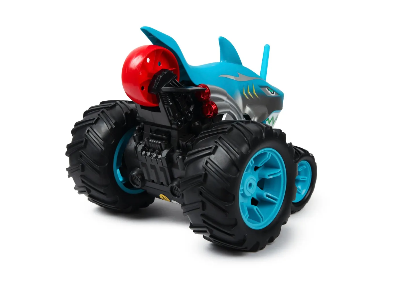 Crazon 1:14 Shark Stunt RC Car, 5 Wheel Anti Flip Design, 360° Spin, Drift Action, Rear Wheel Standing, 2.4GHz Remote Control Car for Kids 3+