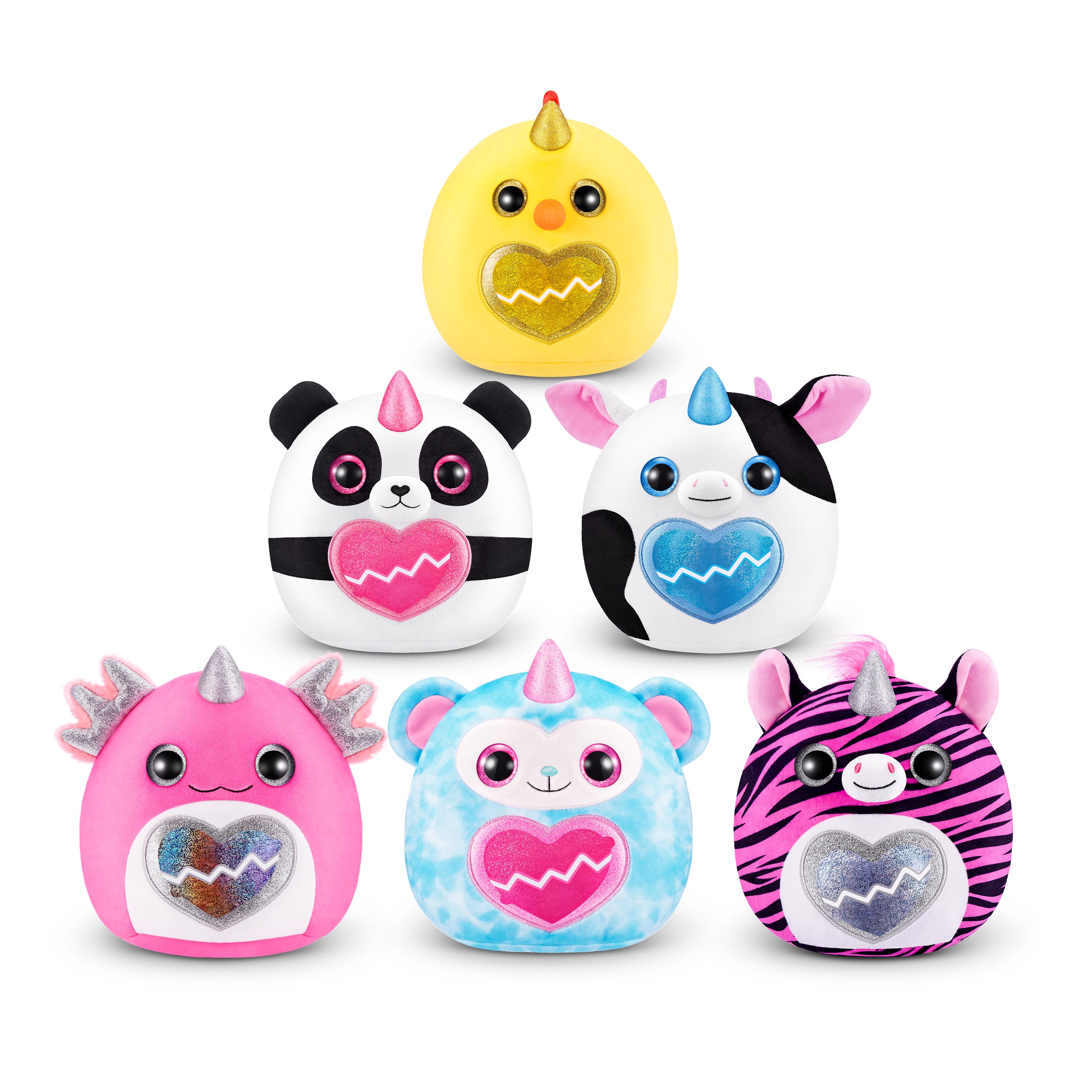 Rainbocorns Eggzania Mini Mania Series 1 Surprise Plush Toy for Girls Ages 3+, Collectible Stuffed Animal with 10+ Surprises, Slime, Stickers & Wearable Jewelry