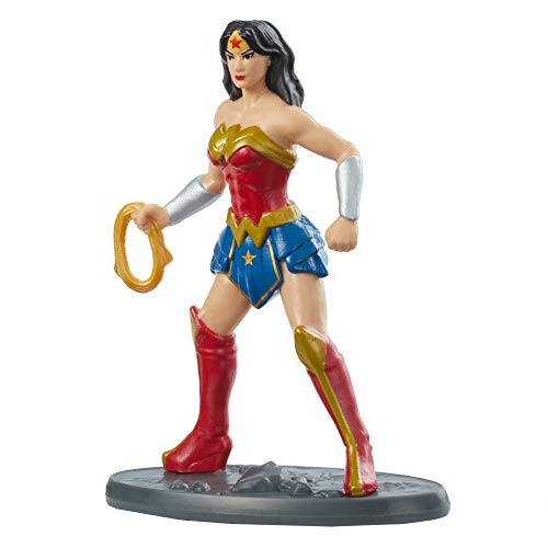 Roulette Dc JUSTICE LEAGUE Super Hero Molded Mini Action Figures, 3-In Scale Collectibles For Play And Display, Gift For 4 To 7 Year Olds Ggj13, multicolour