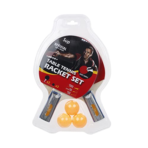 Supreme Sports Short Handle Table Tennis Racket Set 5-Pieces