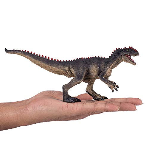 MOJO Allosaurus with Articulated Jaw Figurine, Hand-Painted Prehistoric Dinosaur, Realistic Collectible Toy, Educational Diorama Model, Ages 3+