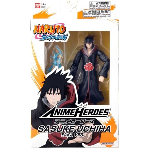 Ani Figurine Naruto - Sasuke Taka 12-Inches, Official Acton Figures, Articulated Figurines, Collectibles, 4 Years+