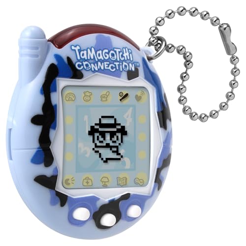 Tamagotchi Connection Wild Blue|Tamagotchi Original Cyber Pet 90s Adults and Kids Toy with Chain | Retro Virtual Pets are Great Boys and Girls Toys or Gifts for Ages 6+