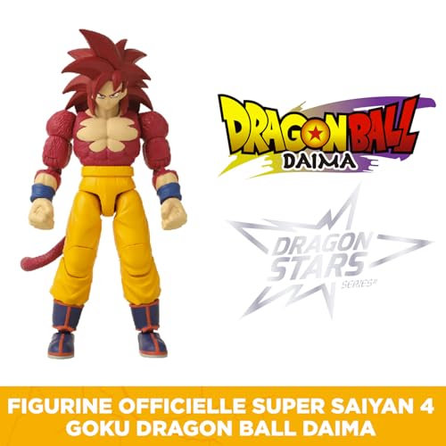 Bandai - Dragon Ball Stars Daima Series - Super saiyan 4 - Goku Daima Version, 17cm Action Figure, Highly Details Articulated Figurine, Collectible, 4 Years+