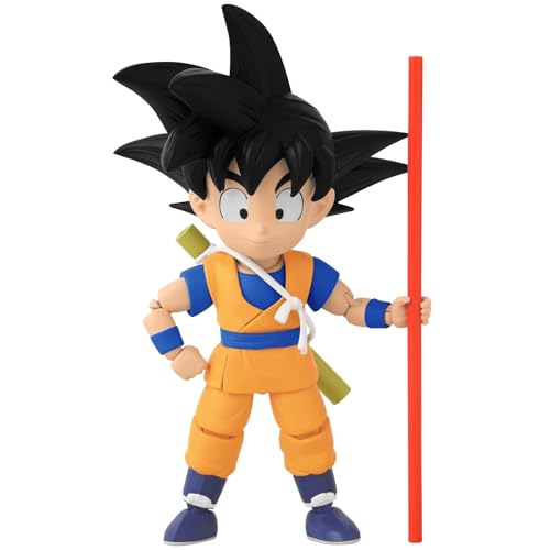 Bandai - Dragon Ball Stars Daima - Goku Mini 5-Inches, Young Warrior Goku, 17cm Action Figure, Highly Details Articulated Figurine, Collectible, 4 Years+