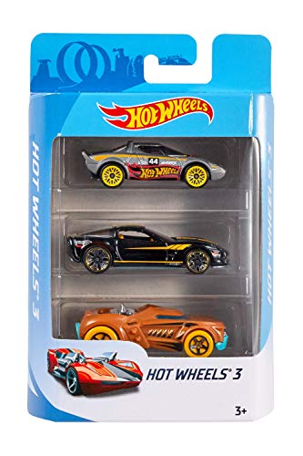 Mattel Hot Wheels Basic Car Assortment 3 Pack Toy Cars for Boys and Girls Ages 3 Years and Up Die Cast Vehicles for Racing Collecting and Imaginative Play