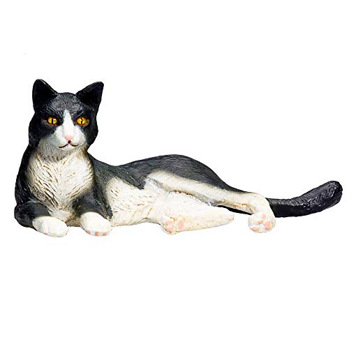 MOJO Cat Lying Black and White
