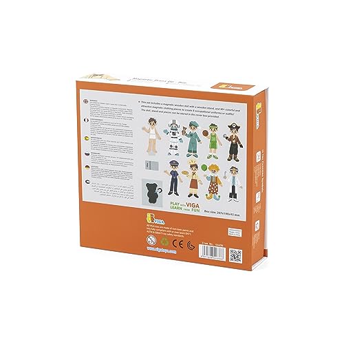 Viga Wooden Magnetic Puzzle Educational Dress Up - Boy