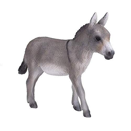 MOJO Farm Animal Collection Donkey Figurine Hand-Painted Realistic Educational Toy for Kids and Collectors Ages 3 and Up