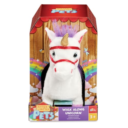 Addo Pitter Patter Pets Walk Along Unicorns, Unicorn Cuddle Pet, Magical Adventure