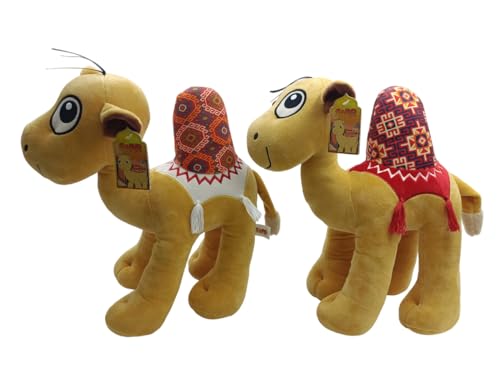 38cm 15-Inch 2-Assortments, One Piece Sold Separately, Camel Plushies, Soft Toy, Cuddle Plush Toy, For All Ages