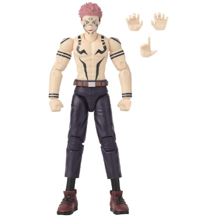Bandai Anime Heroes - Jujutsu Kaisen - Ryomen Sukuna Uniform Version - 17 cm Figure - Officially Licensed Jujutsu Kaisen Figure - Movable Action Figure Sukuna - Toy from 4 Years - 36988