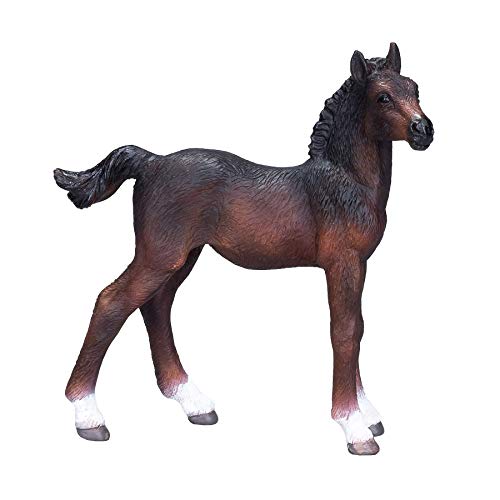 MOJO Hanoverian Foal Bay Realistic Equestrian Horse Club Hand Painted Toy Figurine, 381018