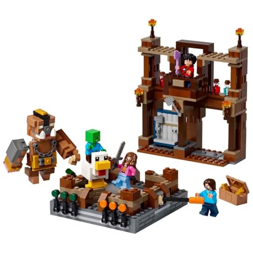LEGO Minecraft Woodland Mansion Fighting Ring - Interactive Building Toy - incl. a Baby Zombie, Steve, Garret & Henry Minifigures - Movie Set for 10+ Year Old Boys, Girls & Gaming Fans - 21272