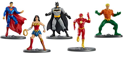 Roulette Dc JUSTICE LEAGUE Super Hero Molded Mini Action Figures, 3-In Scale Collectibles For Play And Display, Gift For 4 To 7 Year Olds Ggj13, multicolour