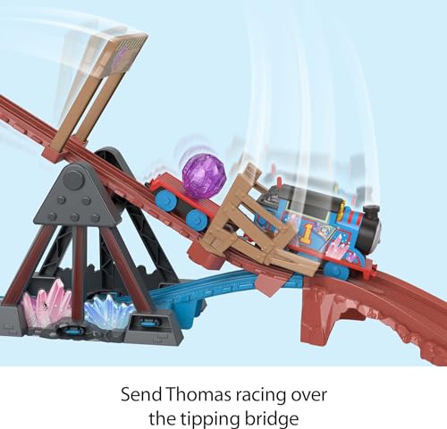 Thomas & Friends Crystal Caves Adventure Set with Motorized Thomas Train & 8 Ft of Track