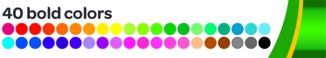 Crayola 40 Ct. Ultra-Clean Washable Assorted, Broad Line