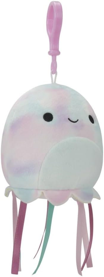 Squish Mallows Clip On Krisa 3.5 inch Officially Licensed Kellytoy Plush Toy Colorful Soft Gift for Kids Girls & Boys Washable Stuff Toy Multicolor All Age