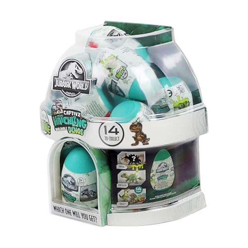 Jurassic World Captivz Hatchling Buildable Dinos, Green, 50g