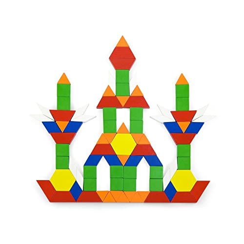 Viga Toys - 250 Wood Pattern Blocks