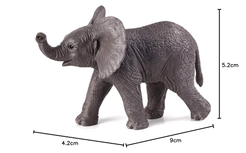 Mojo Fun 387002 African Elephant Calf - Realistic International Wildlife Toy Replica