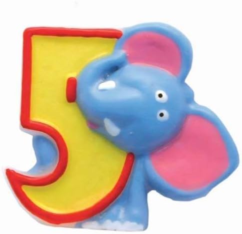 Numeral Candle 5 Safari