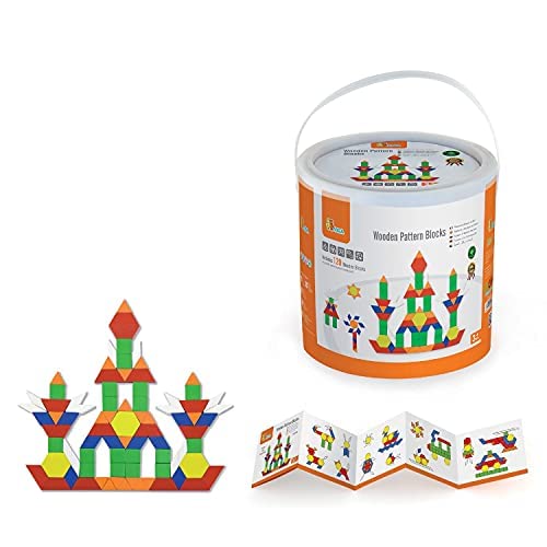 Viga Toys - 250 Wood Pattern Blocks