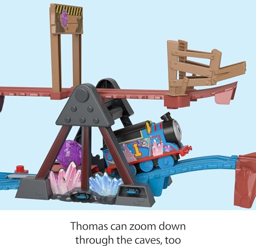 Thomas & Friends Crystal Caves Adventure Set with Motorized Thomas Train & 8 Ft of Track