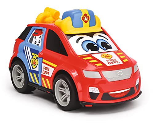 Dickie Toys 204112002 ABC Toddler Vehicles-One of Three Different Wind, Taxi, Fire Engine, Police Car, Ideal for Babies from 12 Months, Multicoloured