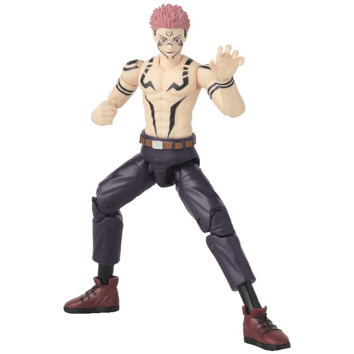 Bandai Anime Heroes - Jujutsu Kaisen - Ryomen Sukuna Uniform Version - 17 cm Figure - Officially Licensed Jujutsu Kaisen Figure - Movable Action Figure Sukuna - Toy from 4 Years - 36988