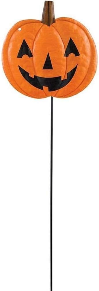 Amscan Friendly Pumpkin Metal Yard Stake 22.75in