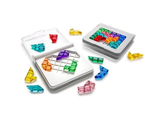 SmartGames IQ Love, Fun IQ Brain Teaser Puzzle, Cognitive Development STEM Toy with 120+ Challenges, Travel Friendly Handheld Educational Matching Puzzle Game, Suitable for Children Above 7+