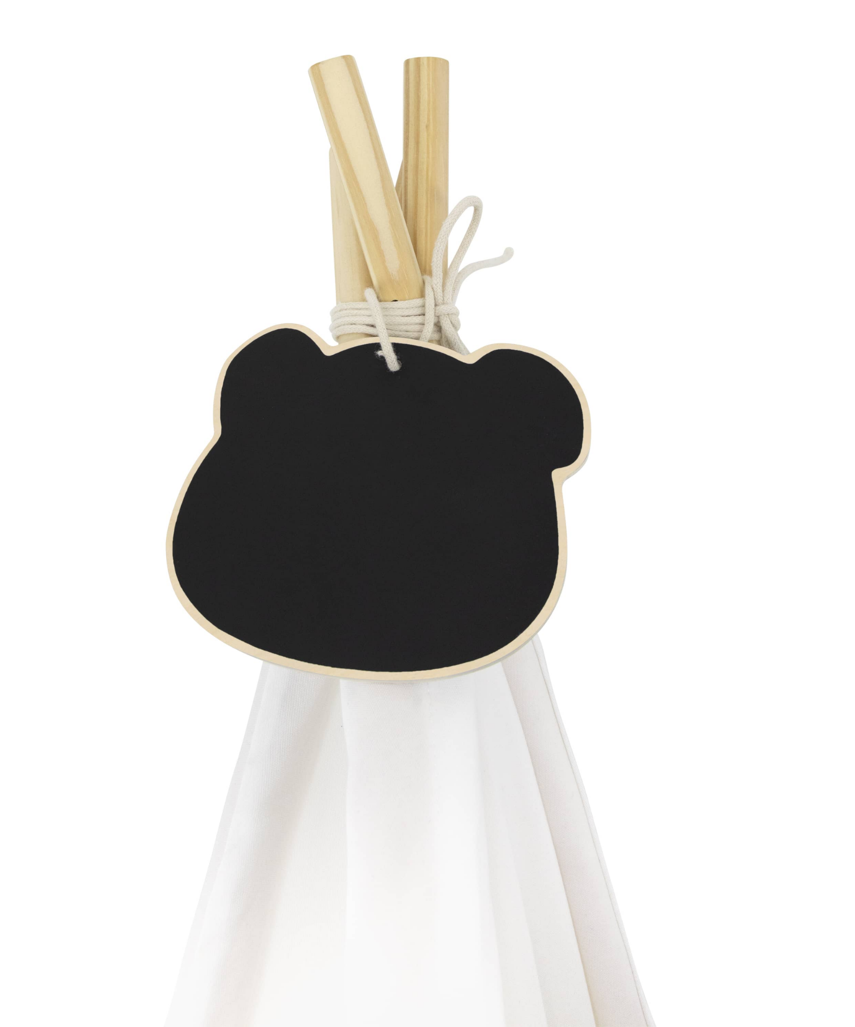 خيمة بولار بي تيبي للأطفال، بيت لعب داخلي من القماش القطني مع أعمدة خشبية وسبورة، سهلة التجميع، مثالية للأعمار من 3 سنوات فما فوق