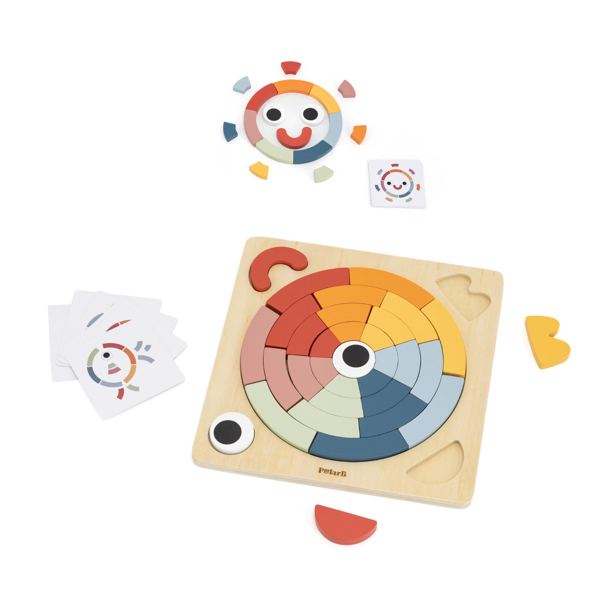 مجموعة ألعاب تعليمية للأطفال الصغار من PolarB Grow-with-Me Free Spirits، تُنمي المهارات الحسية والحركية والذاكرة والعواطف والأنشطة الإبداعية، وهي ألعاب خشبية صديقة للبيئة للأطفال من سن 3 سنوات فما فوق