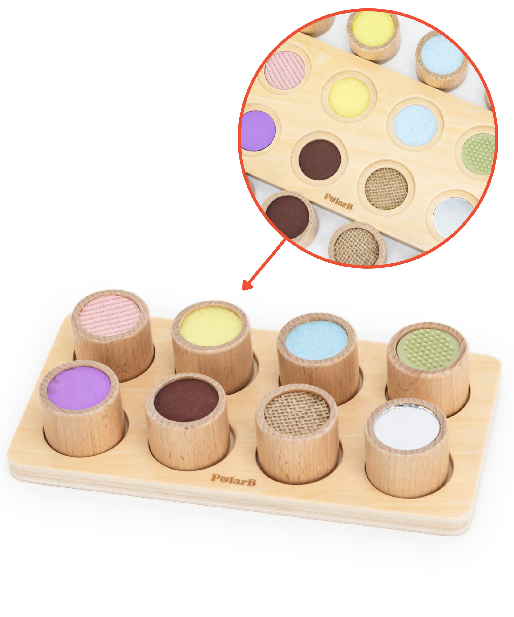 مجموعة ألعاب تعليمية للأطفال الصغار من PolarB Grow-with-Me Free Spirits، تُنمي المهارات الحسية والحركية والذاكرة والعواطف والأنشطة الإبداعية، وهي ألعاب خشبية صديقة للبيئة للأطفال من سن 3 سنوات فما فوق