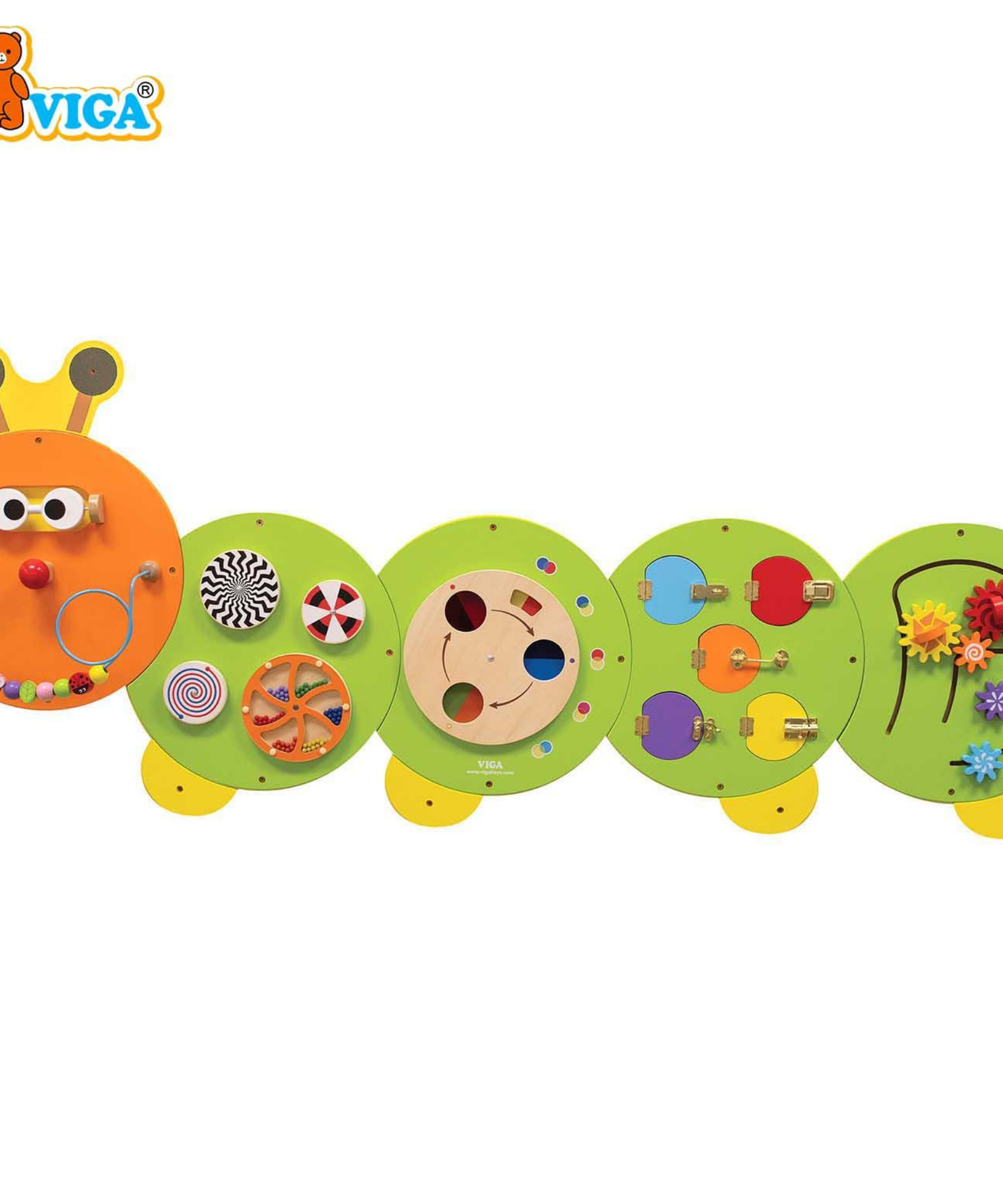 لعبة حائط فيجا كاتربيلر، لوحة أنشطة مونتيسوري متعددة الوظائف، لعبة تعليمية حسية خشبية، تُنمّي المهارات الحركية والإدراك، صديقة للبيئة وآمنة، للأولاد والبنات من عمر 18 شهرًا فما فوق