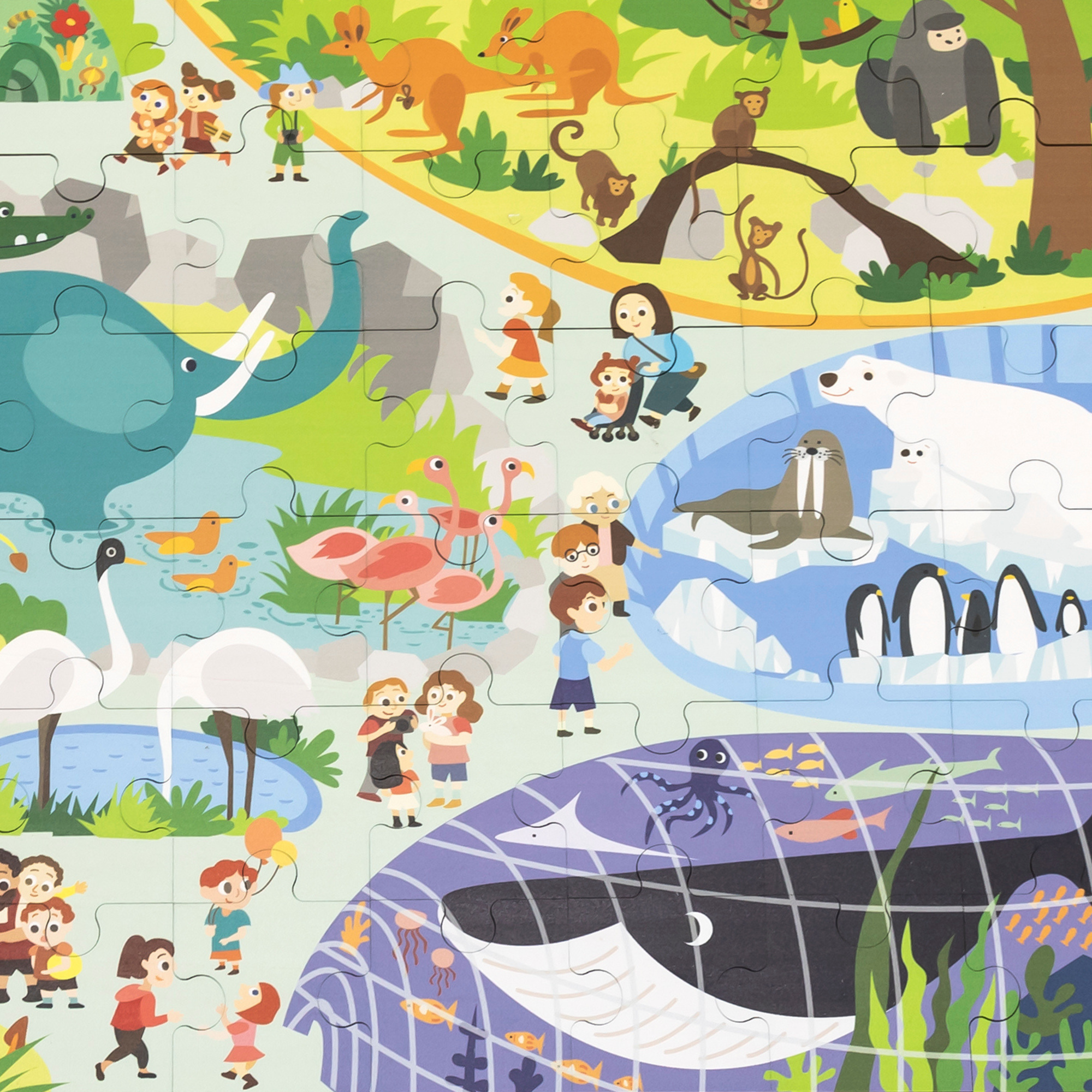 لعبة أحجية الصور المقطوعة من فيجا زوو، 48 قطعة، لعبة مونتيسوري الخشبية، تُنمّي المهارات الحسية والإدراكية والحركية الدقيقة، لعبة تعليمية للأطفال غير سامة وصديقة للبيئة، مناسبة للأولاد والبنات من عمر 3 سنوات فما فوق