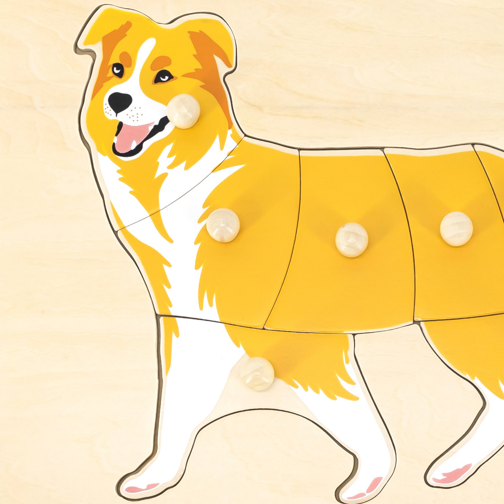 لعبة فيجا دوج، حيوانات المزرعة، أحجية بمقبض من 8 قطع، لعبة مونتيسوري الخشبية، تُنمّي المهارات الحسية والإدراكية والحركية الدقيقة، لعبة تعليمية للأطفال غير سامة وصديقة للبيئة، مناسبة للأطفال من سن 18 شهرًا فما فوق