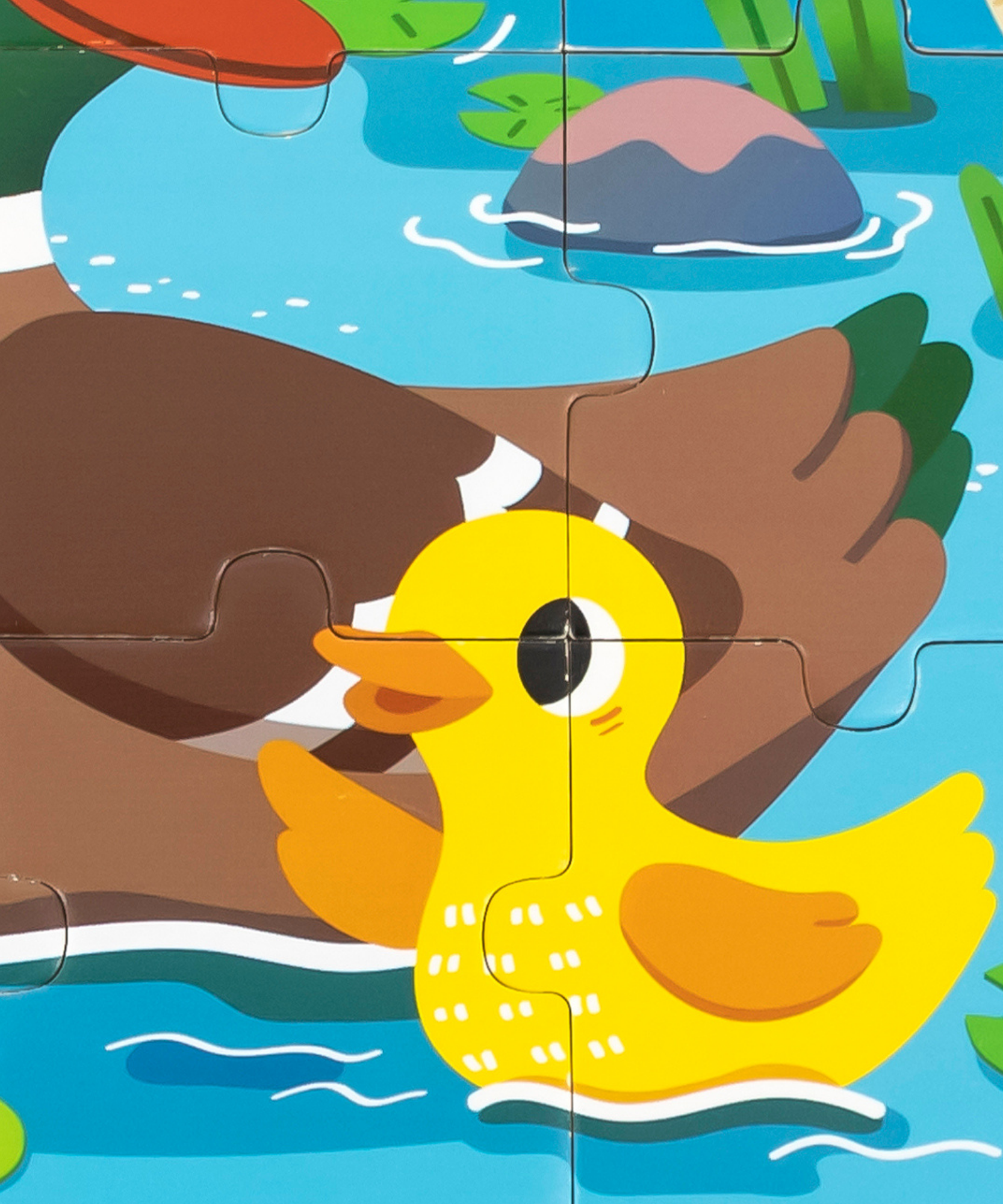 لعبة فيجا داك، أحجية الصور المقطوعة من 9 قطع، لعبة مونتيسوري الخشبية، تُنمّي المهارات الحسية والإدراكية والحركية الدقيقة، لعبة تعليمية للأطفال غير سامة وصديقة للبيئة، مناسبة للأولاد والبنات من عمر 18 شهرًا فما فوق