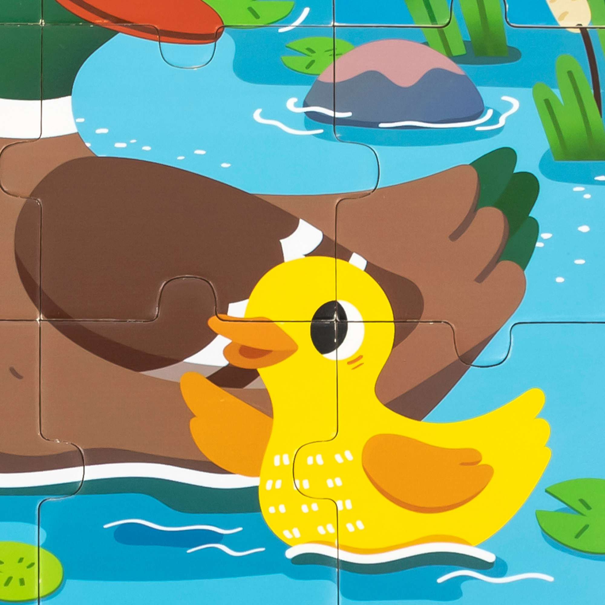 لعبة فيجا داك، أحجية الصور المقطوعة من 9 قطع، لعبة مونتيسوري الخشبية، تُنمّي المهارات الحسية والإدراكية والحركية الدقيقة، لعبة تعليمية للأطفال غير سامة وصديقة للبيئة، مناسبة للأولاد والبنات من عمر 18 شهرًا فما فوق