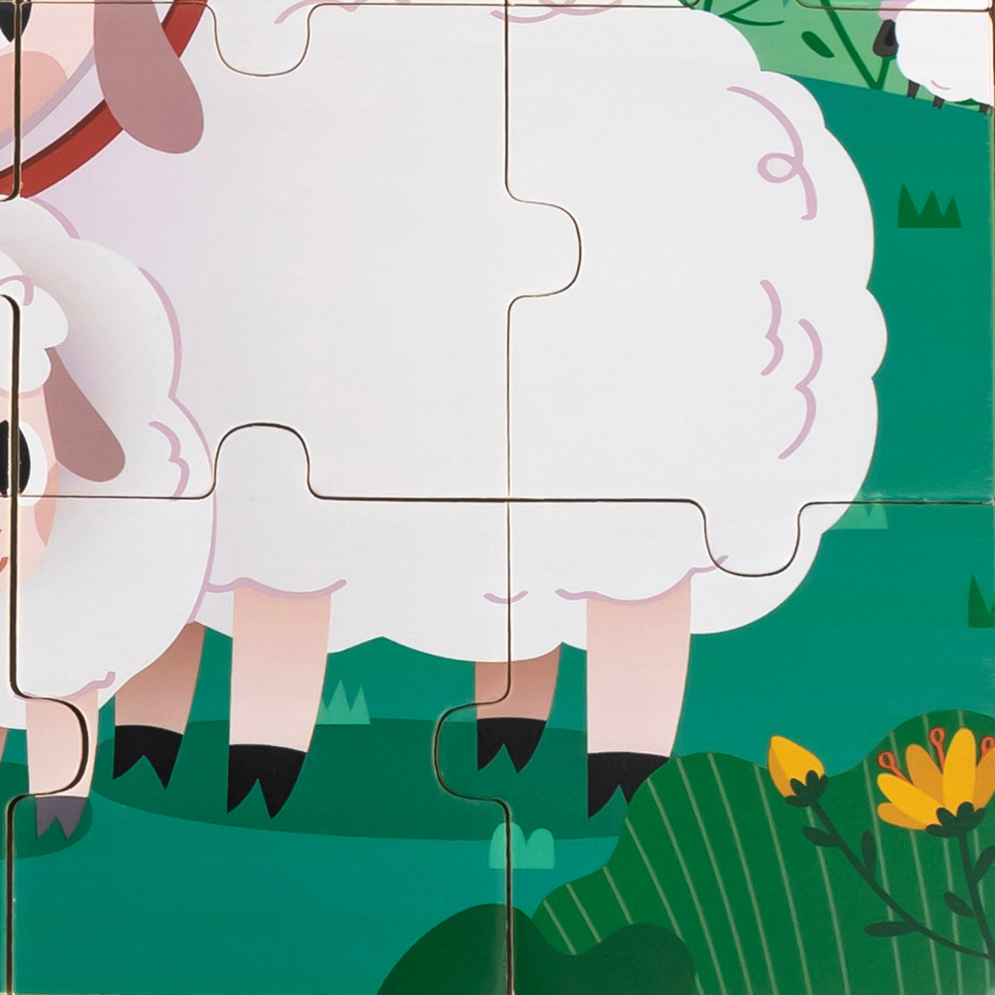 لعبة أحجية الصور المقطوعة Viga Sheep، مكونة من 9 قطع، لعبة مونتيسوري الخشبية، تُنمّي المهارات الحسية والإدراكية والحركية الدقيقة، لعبة تعليمية للأطفال غير سامة وصديقة للبيئة، مناسبة للأولاد والبنات من عمر 18 شهرًا فما فوق