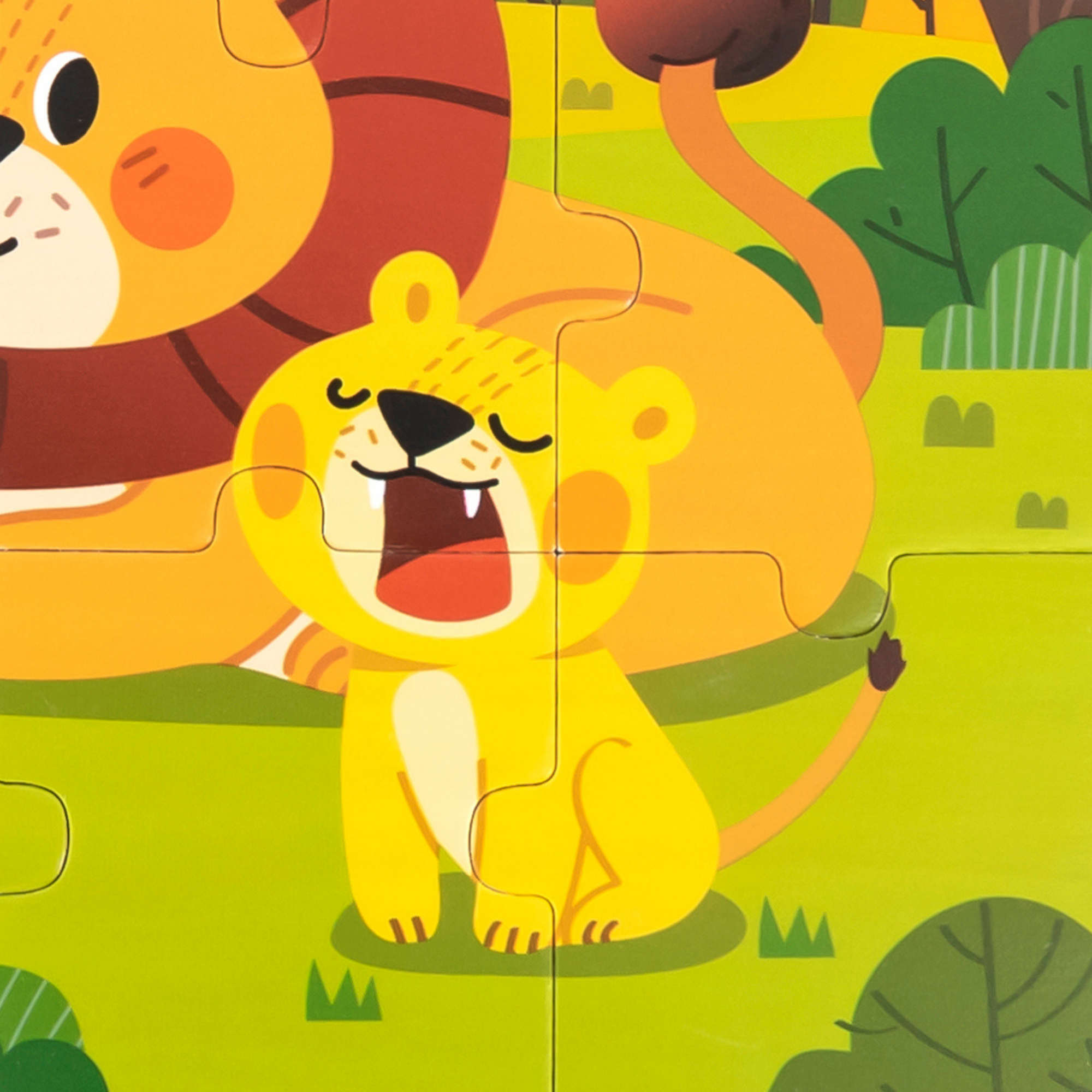 لعبة أحجية الصور المقطوعة فيجا ليون، 9 قطع، لعبة مونتيسوري الخشبية، تنمي المهارات الحسية والإدراكية والحركية الدقيقة، لعبة تعليمية للأطفال غير سامة وصديقة للبيئة، مناسبة للأولاد والبنات من سن 18 شهرًا فما فوق