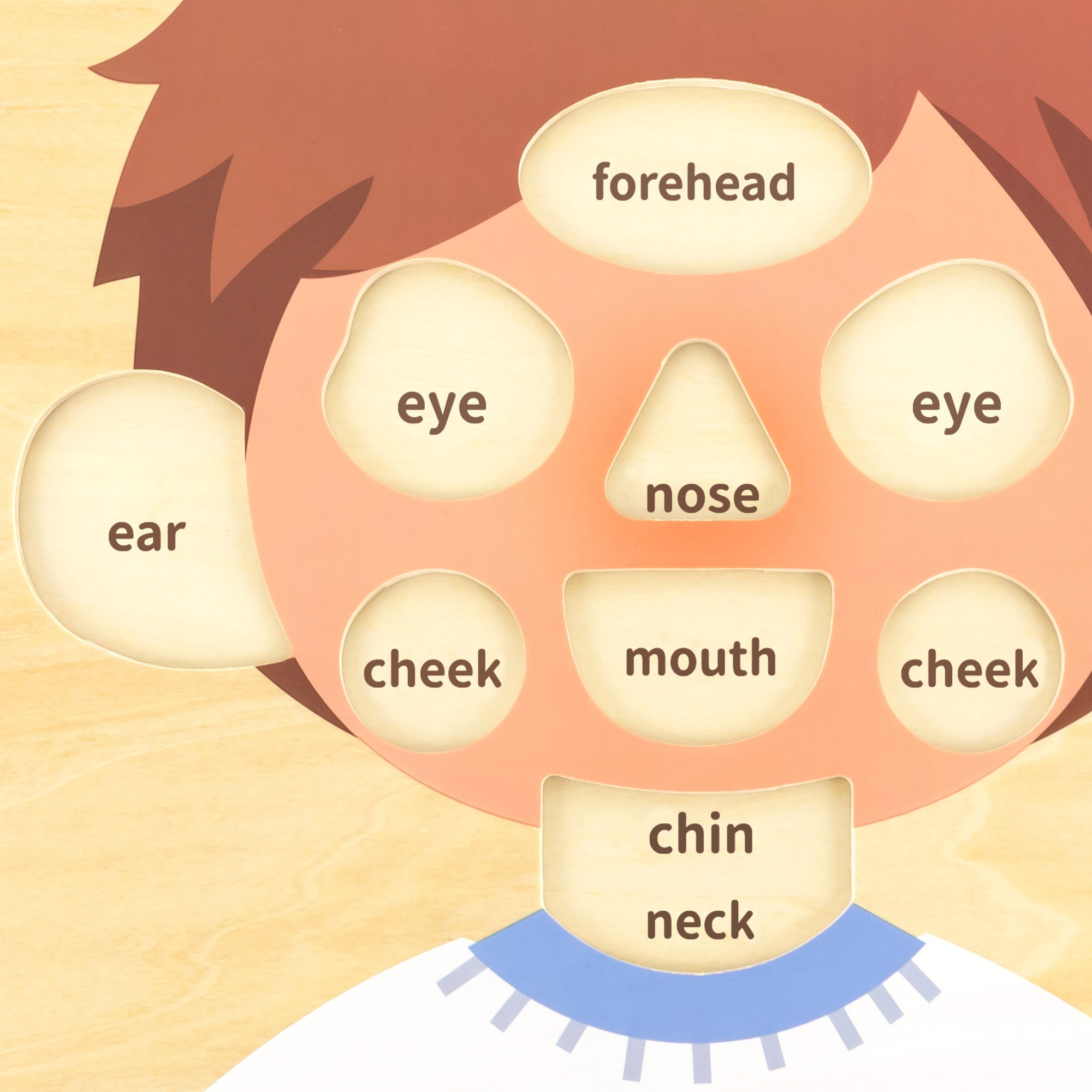 لعبة فيجا بويز فيس، أحجية بمقبض من 10 قطع، لعبة مونتيسوري خشبية، تنمي المهارات الحسية والإدراكية والحركية الدقيقة، لعبة تعليمية للأطفال غير سامة وصديقة للبيئة، مناسبة للأولاد والبنات من سن 18 شهرًا فما فوق