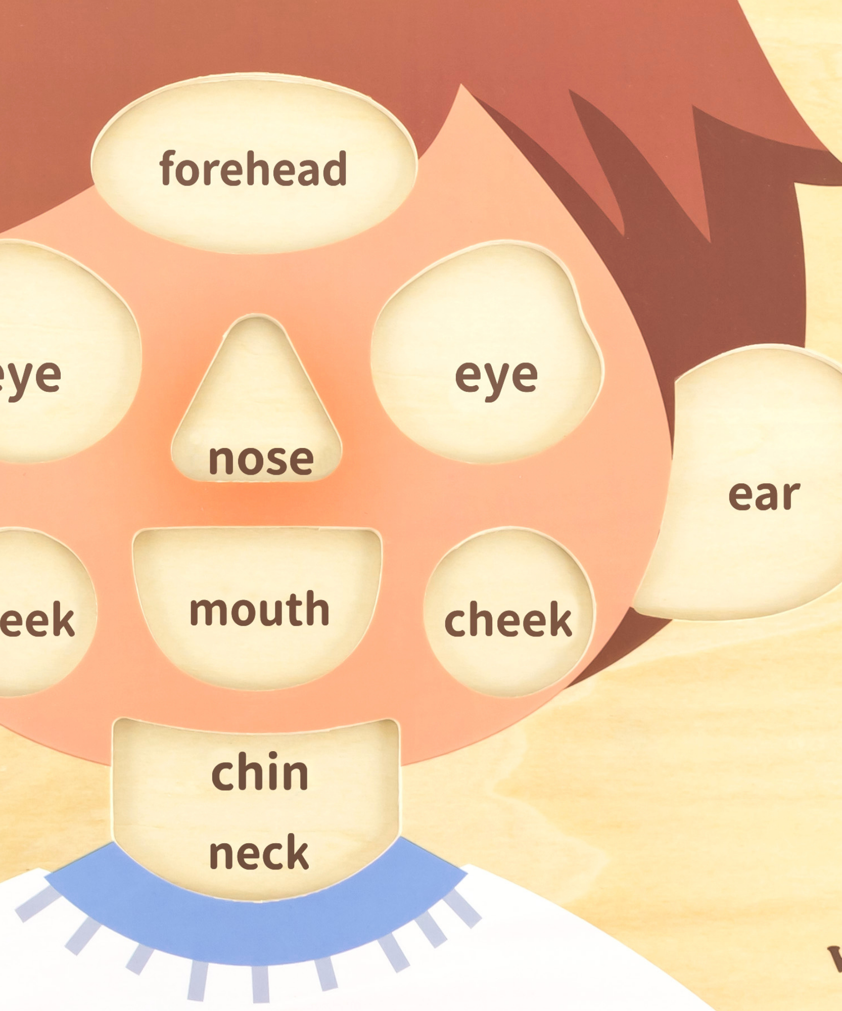 لعبة فيجا بويز فيس، أحجية بمقبض من 10 قطع، لعبة مونتيسوري خشبية، تنمي المهارات الحسية والإدراكية والحركية الدقيقة، لعبة تعليمية للأطفال غير سامة وصديقة للبيئة، مناسبة للأولاد والبنات من سن 18 شهرًا فما فوق