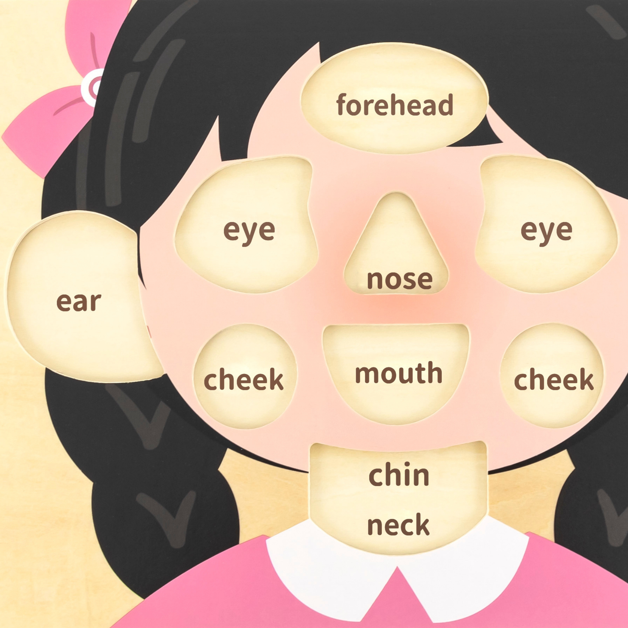 لعبة فيجا للبنات، أحجية بمقبض من 10 قطع، لعبة مونتيسوري خشبية، تنمي المهارات الحسية والإدراكية والحركية الدقيقة، لعبة تعليمية للأطفال غير سامة وصديقة للبيئة، مناسبة للأولاد والبنات من سن 18 شهرًا فما فوق