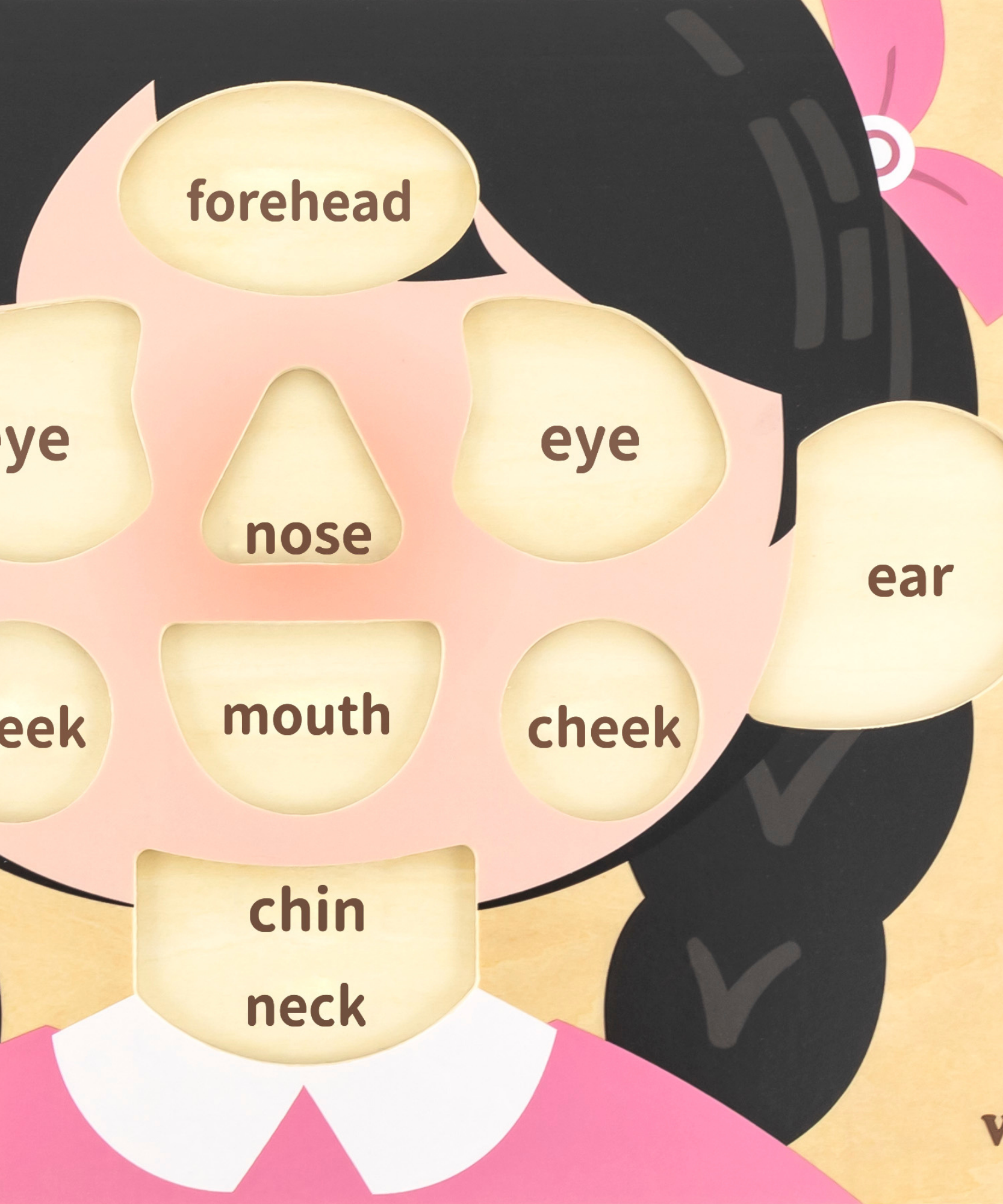 لعبة فيجا للبنات، أحجية بمقبض من 10 قطع، لعبة مونتيسوري خشبية، تنمي المهارات الحسية والإدراكية والحركية الدقيقة، لعبة تعليمية للأطفال غير سامة وصديقة للبيئة، مناسبة للأولاد والبنات من سن 18 شهرًا فما فوق