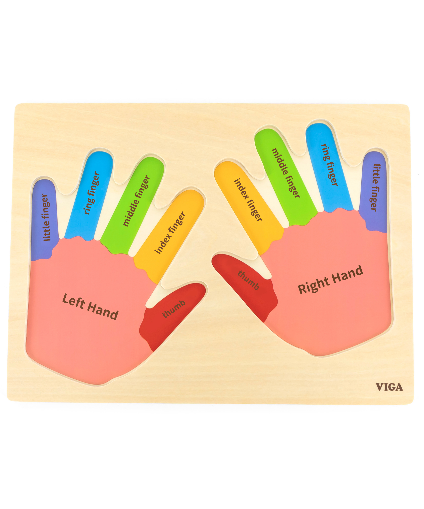 لعبة فيجا هاندز آند فينجرز، أحجية بمقابض من 12 قطعة، لعبة مونتيسوري خشبية، تُنمّي المهارات الحسية والإدراكية والحركية الدقيقة، لعبة تعليمية للأطفال غير سامة وصديقة للبيئة، مناسبة للأطفال من سن 18 شهرًا فما فوق