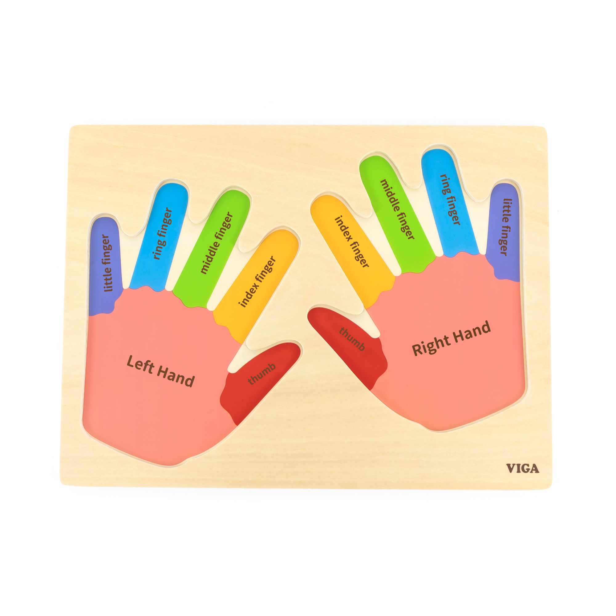 لعبة فيجا هاندز آند فينجرز، أحجية بمقابض من 12 قطعة، لعبة مونتيسوري خشبية، تُنمّي المهارات الحسية والإدراكية والحركية الدقيقة، لعبة تعليمية للأطفال غير سامة وصديقة للبيئة، مناسبة للأطفال من سن 18 شهرًا فما فوق