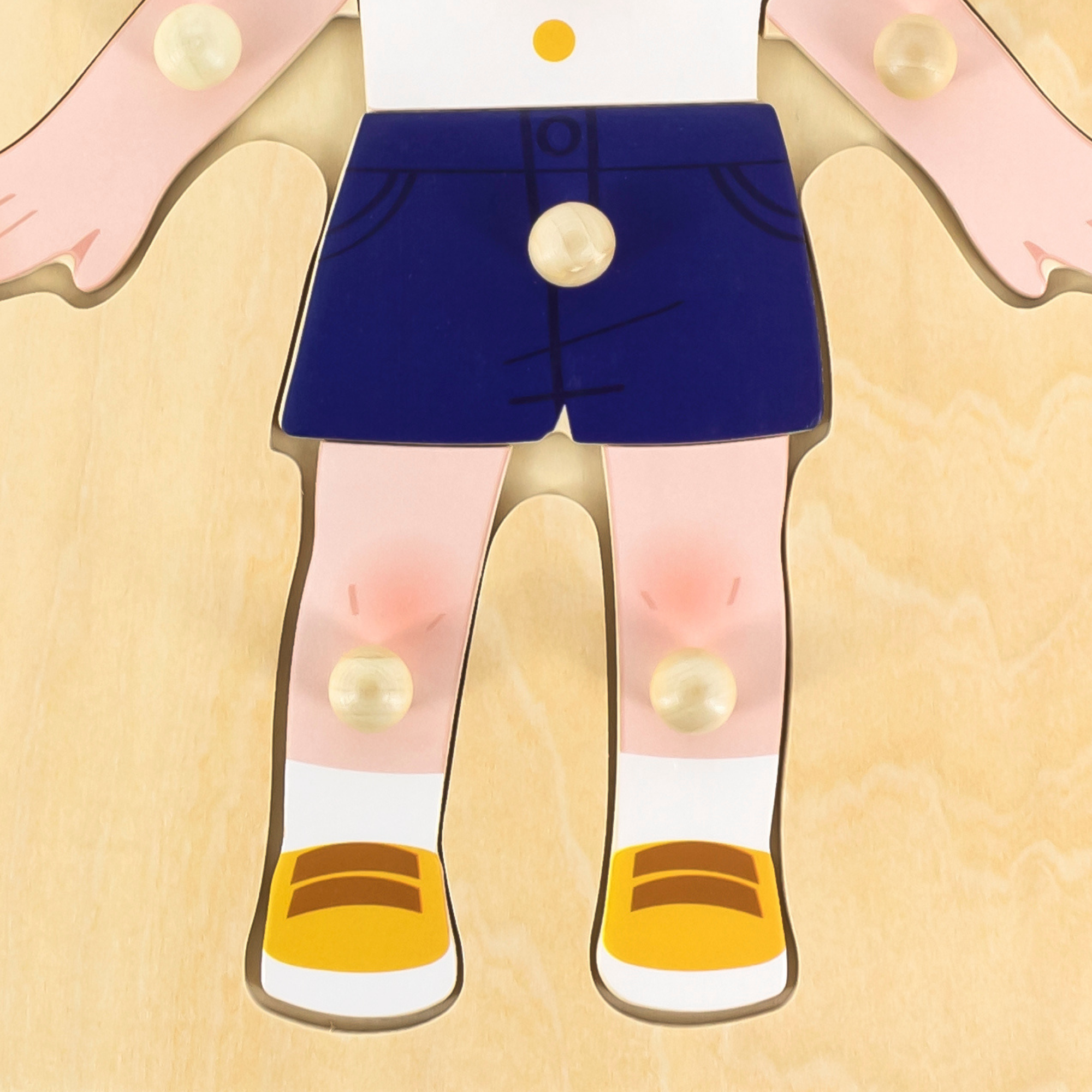 لعبة أحجية فيجا بويز بودي، مكونة من 7 قطع، لعبة مونتيسوري الخشبية، تنمي المهارات الحسية والإدراكية والحركية الدقيقة، لعبة تعليمية للأطفال غير سامة وصديقة للبيئة، مناسبة للأولاد والبنات من سن 18 شهرًا فما فوق