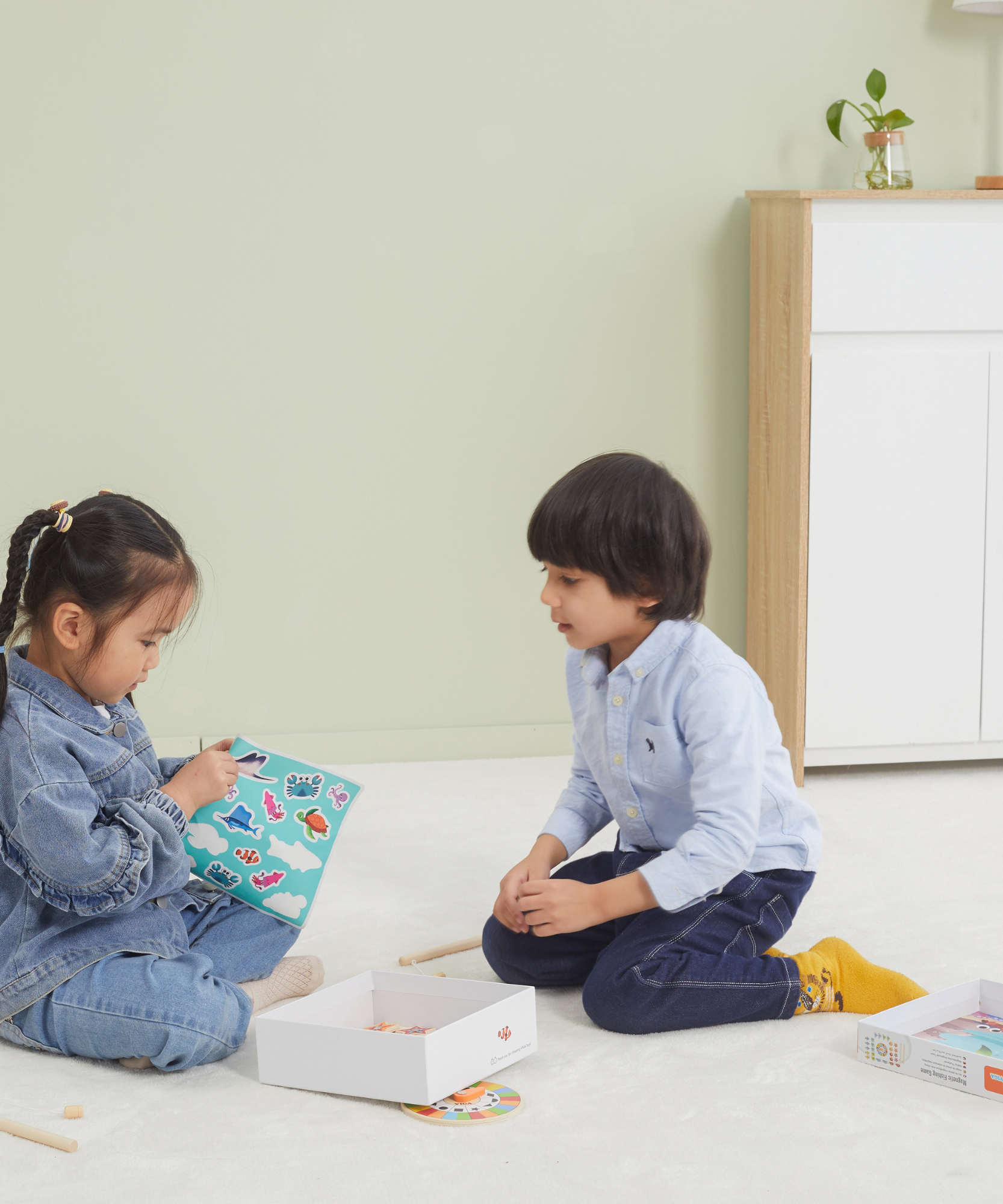 لعبة فيجا لصيد الأسماك، 26 قطعة من الألغاز المغناطيسية، لعبة مونتيسوري الخشبية، تنمي المهارات الحسية والإدراكية والحركية الدقيقة، لعبة تعليمية للأطفال غير سامة وصديقة للبيئة، مناسبة للأطفال من سن 18 شهرًا فما فوق